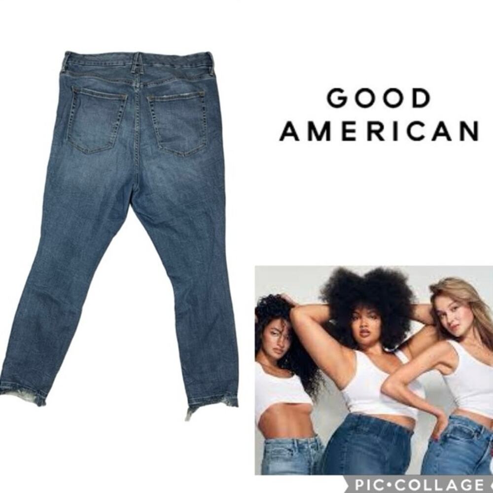 Good american good waist denim jeans size 16